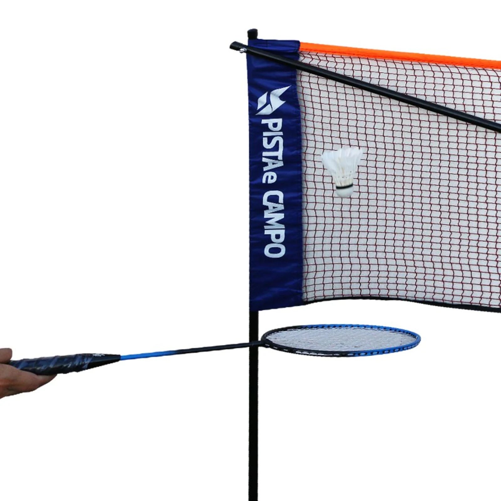 Postes com rede portátil para badminton e mini-tênis Pista e Campo