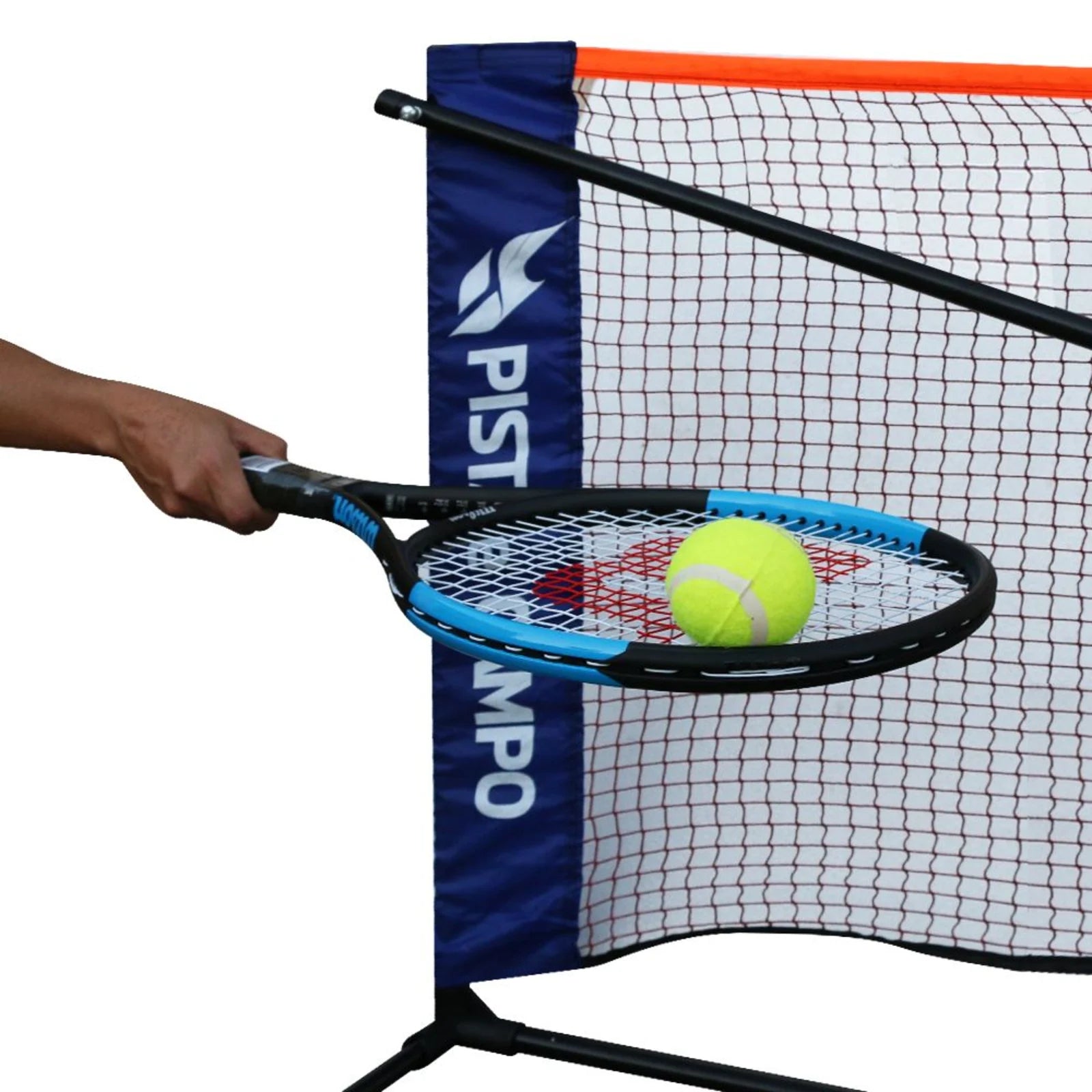 Postes com rede portátil para badminton e mini-tênis Pista e Campo