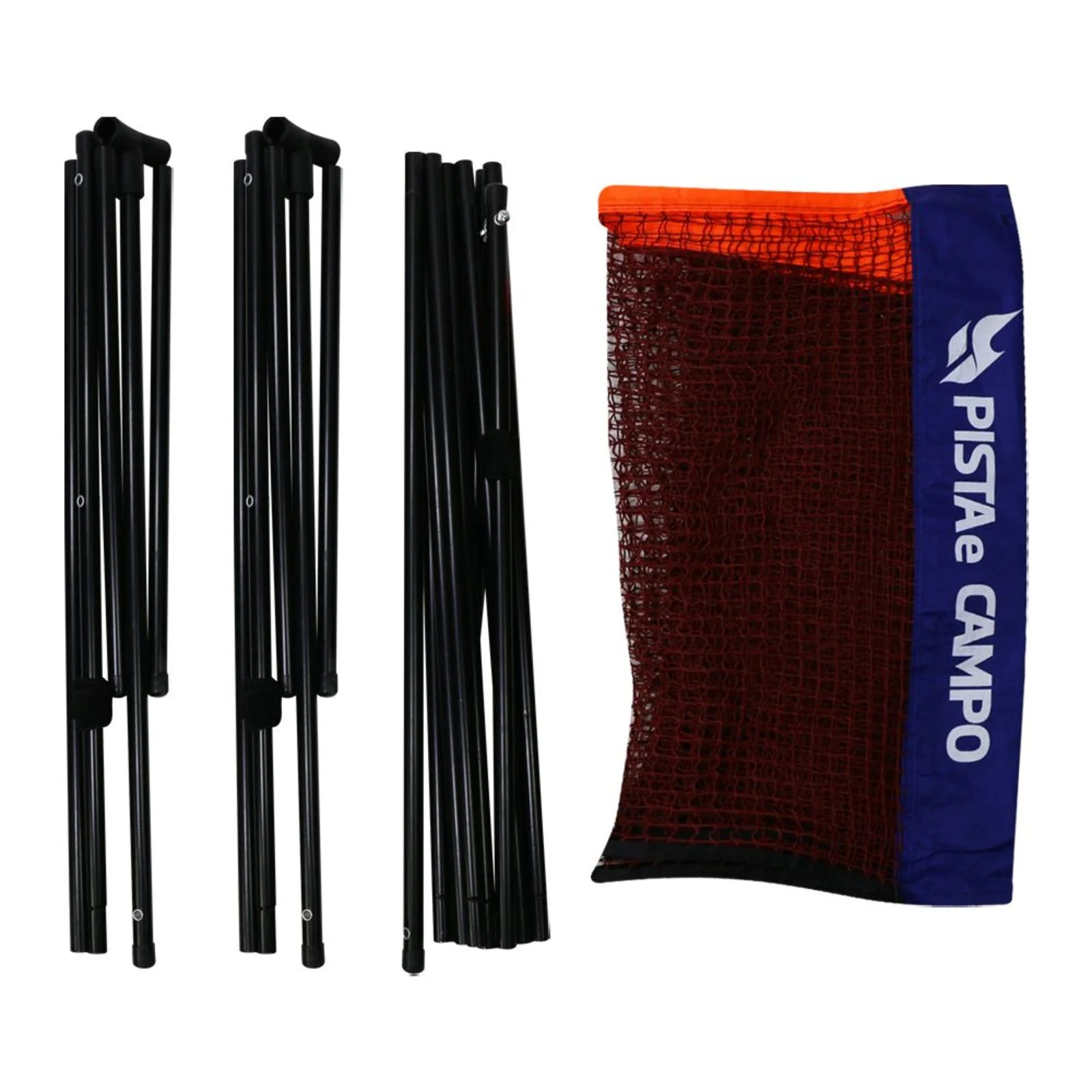 Postes com rede portátil para badminton e mini-tênis Pista e Campo