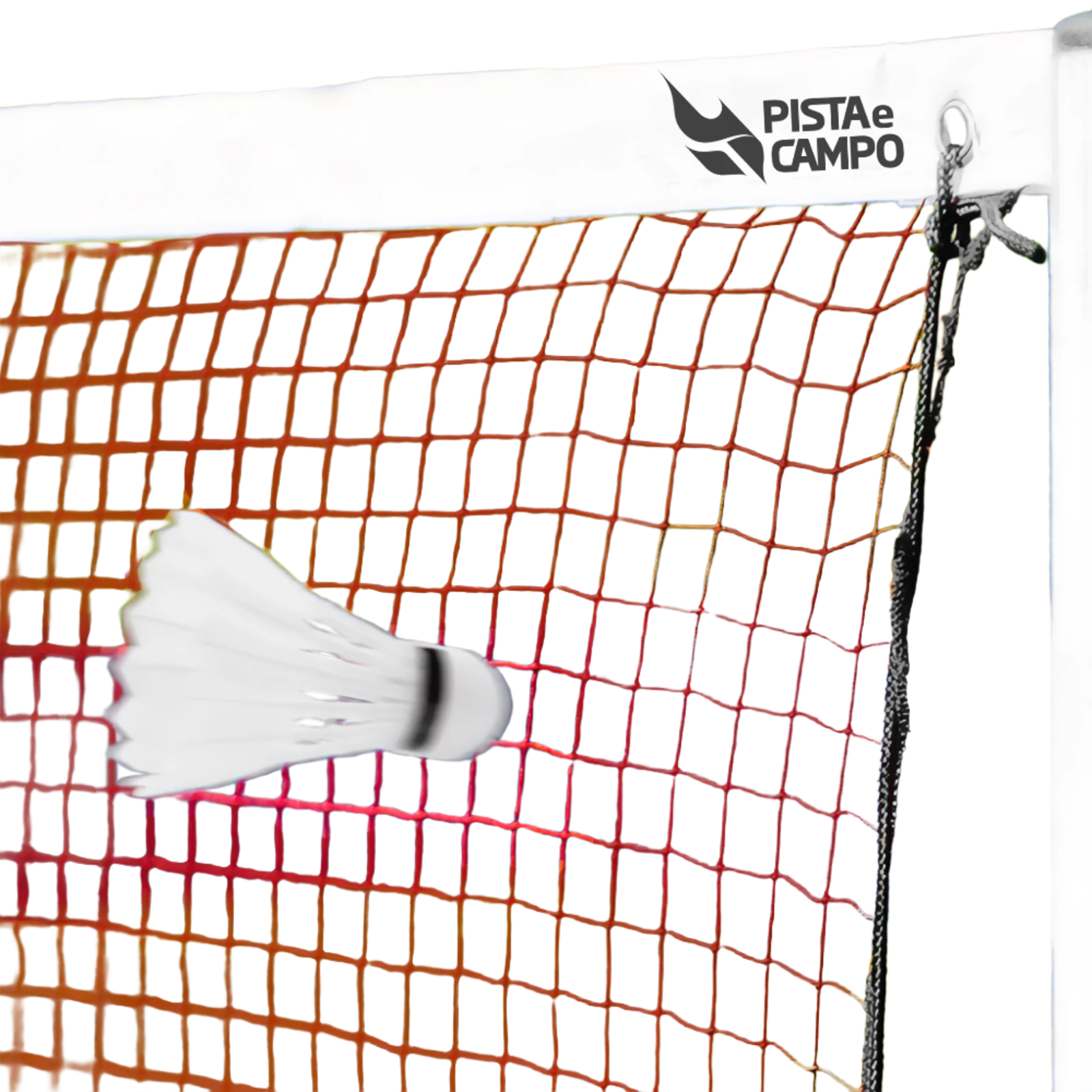Rede oficial de badminton dimensões 6,10m (L) x 0,76m (A) com faixa de vinil superior Pista e Campo