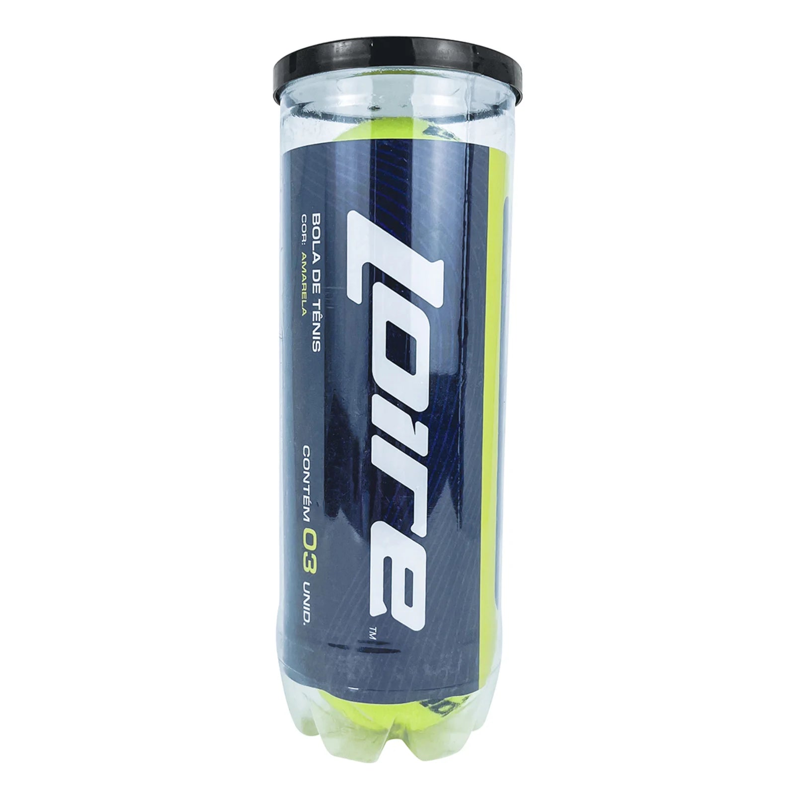 Bolinha bola de tênis de campo oficial adulto Loire - tubo com 3 und