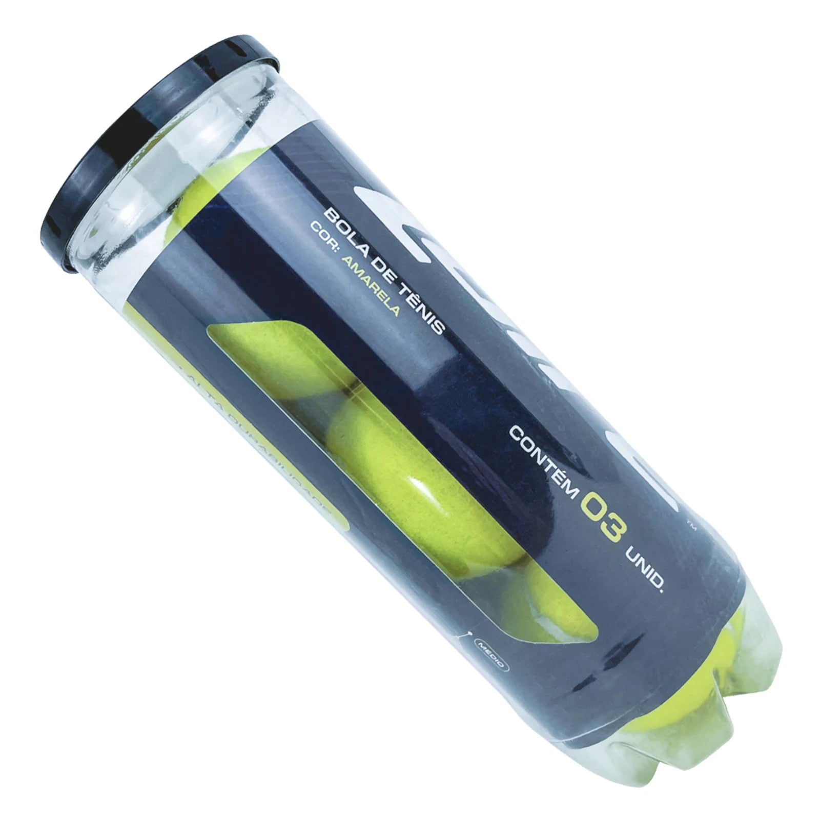 Bolinha bola de tênis de campo oficial adulto Loire - tubo com 3 und