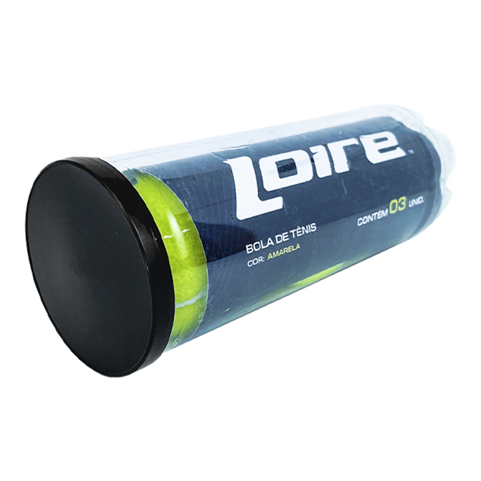 Bolinha bola de tênis de campo oficial adulto Loire - tubo com 3 und