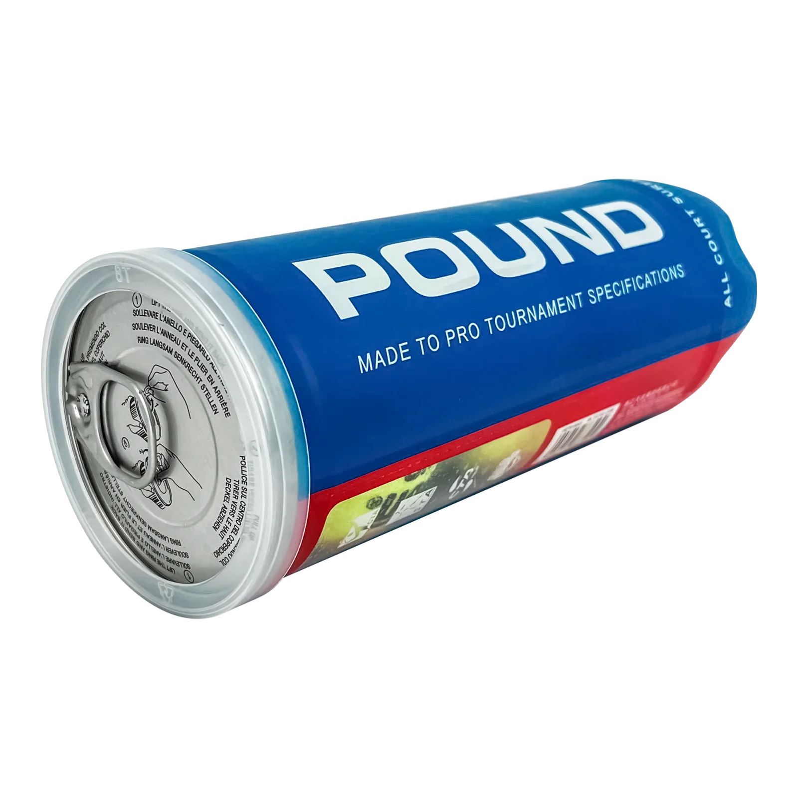 Bolinha bola de tênis de campo oficial adulto ITF Teloon - tubo com 3 und