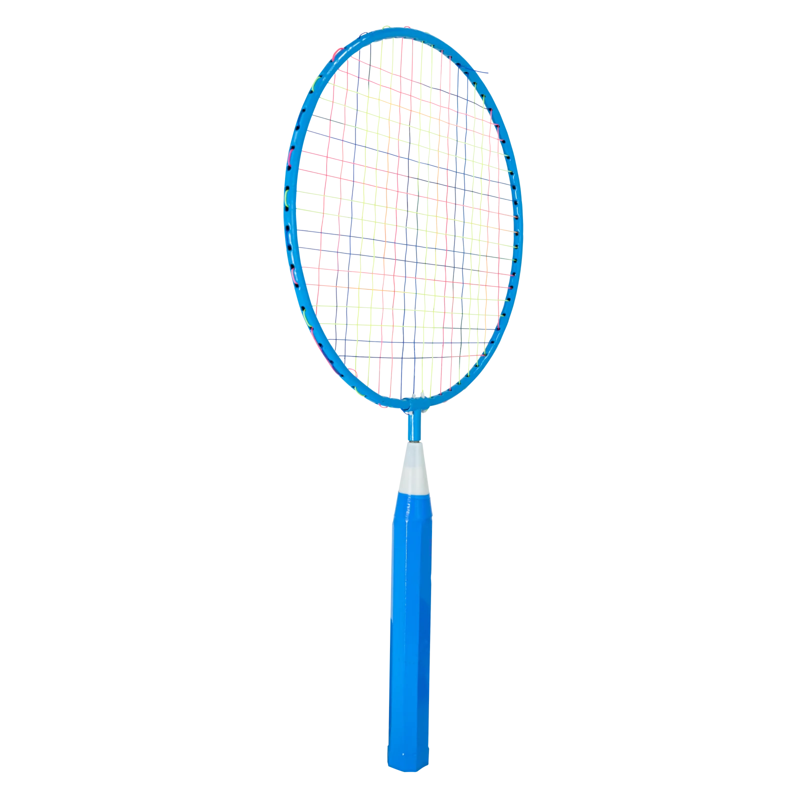 Kit de badminton infantil com 02 raquetes de aço, 01 volante e 01 bola de espuma Pista e Campo