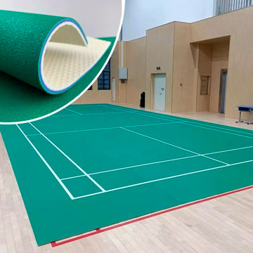 Piso completo oficial certificado de badminton Pista e Campo